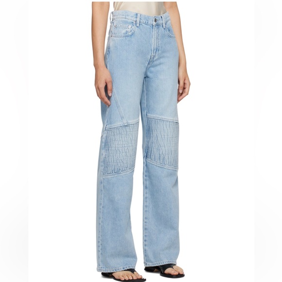 Mariah Wide Leg Racer Jean In Coast Highway Grlfrnd Color: Coast Highway - Picture 9 of 16